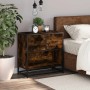 Mesita de noche roble ahumado 60x31x60 cm madera contrachapada de , Mesitas de noche - Ref: Foro24-848696, Precio: 64,44 €, D...