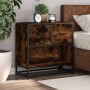 Mesita de noche roble ahumado 60x31x60 cm madera contrachapada de , Mesitas de noche - Ref: Foro24-848696, Precio: 64,44 €, D...