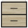 Mesita de noche de pared color roble ahumado 40x31x39,5 cm by , Nightstands - Ref: Foro24-848726, Price: 45,56 €, Discount: %