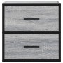 Mesita de noche de pared gris sonoma 40x31x39,5 cm de , Mesitas de noche - Ref: Foro24-848730, Precio: 46,91 €, Descuento: %