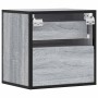 Mesita de noche de pared gris sonoma 40x31x39,5 cm de , Mesitas de noche - Ref: Foro24-848730, Precio: 46,91 €, Descuento: %