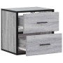 Mesita de noche de pared gris sonoma 40x31x39,5 cm de , Mesitas de noche - Ref: Foro24-848730, Precio: 46,91 €, Descuento: %