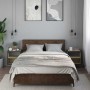Mesitas de noche de pared 2 unidades roble Sonoma 40x31x39,5 cm by , Nightstands - Ref: Foro24-848747, Price: 57,72 €, Discou...