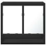Armario de baño con espejo madera ingeniería negro 65x20x60 cm by , bathroom vanities - Ref: Foro24-849259, Price: 82,22 €, D...