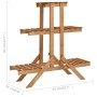 Pflanzenständer aus Tannenholz 83x25x83 cm von vidaXL, Topfständer - Ref: Foro24-47234, Preis: 35,17 €, Rabatt: %