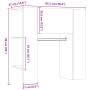 Mueble de recibidor madera ingeniería madera vieja 97,5x37x99cm von , Schränke und Lagerung - Ref: Foro24-857037, Preis: 75,7...