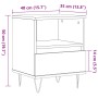 Mesita de noche madera de ingeniería roble artisian 40x35x50 cm von , Nachttische - Ref: Foro24-857359, Preis: 49,40 €, Rabat...