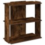 Librería 3 estantes madera ingeniería roble ahumado 60x30x60 cm by , Bookcases and shelves - Ref: Foro24-860251, Price: 40,63...
