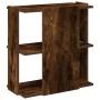 Librería 3 estantes madera ingeniería roble ahumado 60x30x60 cm de , Librerías y estanterías - Ref: Foro24-860251, Precio: 42...