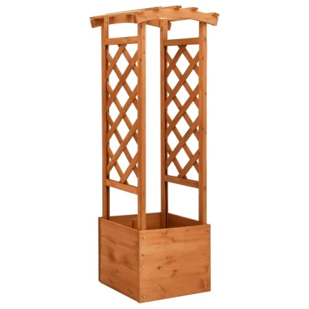 Lattice planter with fir wood arch 49x39x130 cm by vidaXL, Pots and planters - Ref: Foro24-47251, Price: 76,27 €, Discount: %