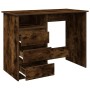 Escritorio de madera de ingeniería roble ahumado 102x50x75 cm by , Desks - Ref: Foro24-860467, Price: 103,85 €, Discount: %