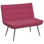 Banco de terciopelo rojo vino tinto 110x74x84 cm de , Bancos - Ref: Foro24-4012341, Precio: 111,88 €, Descuento: %