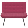 Banco de terciopelo rojo vino tinto 110x74x84 cm de , Bancos - Ref: Foro24-4012341, Precio: 111,88 €, Descuento: %