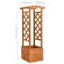 Lattice planter with fir wood arch 49x39x130 cm by vidaXL, Pots and planters - Ref: Foro24-47251, Price: 76,27 €, Discount: %