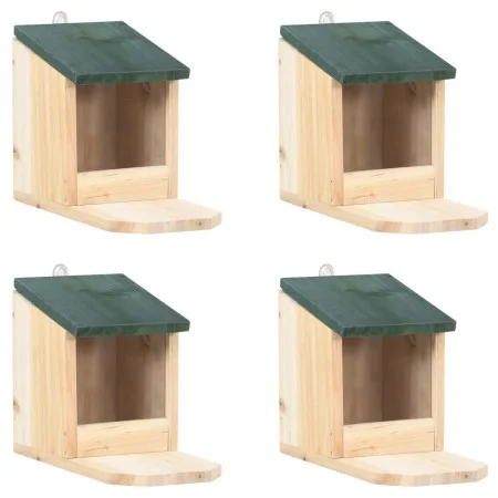 Squirrel houses 4 units fir wood by vidaXL, Cages and habitats for small animals - Ref: Foro24-47231, Price: 28,27 €, Discoun...