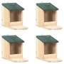 Squirrel houses 4 units fir wood by vidaXL, Cages and habitats for small animals - Ref: Foro24-47231, Price: 28,27 €, Discoun...