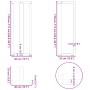 Patas de mesa bar forma T 2 uds acero blanco 40x35x(110-111) cm von , Tischbeine - Ref: Foro24-4013097, Preis: 141,33 €, Raba...