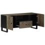 Mueble de TV madera maciza de mango negro 105x33x46 cm de , Almacenamiento para CD y DVD - Ref: Foro24-4017698, Precio: 116,3...