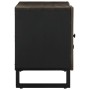 Mueble de TV madera maciza de mango negro 105x33x46 cm de , Almacenamiento para CD y DVD - Ref: Foro24-4017698, Precio: 116,3...