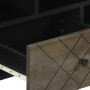 Mueble de TV madera maciza de mango negro 100x33x46 cm de , Almacenamiento para CD y DVD - Ref: Foro24-4017700, Precio: 95,71...