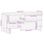 Mueble de TV madera maciza de mango negro 100x33x46 cm de , Almacenamiento para CD y DVD - Ref: Foro24-4017700, Precio: 95,71...