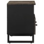Mueble de TV madera maciza de mango negro 70x33x46 cm de , Almacenamiento para CD y DVD - Ref: Foro24-4017685, Precio: 89,06 ...