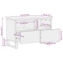 Mueble de TV madera maciza de mango negro 70x33x46 cm de , Almacenamiento para CD y DVD - Ref: Foro24-4017685, Precio: 89,06 ...
