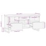 Mueble de TV madera maciza de mango negro 100x33x46 cm by , CD and DVD storage - Ref: Foro24-4017702, Price: 113,11 €, Discou...