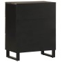 Aparador negro 60x33x75 cm madera maciza mango von , Schließfächer und Lagerschränke - Ref: Foro24-4017687, Preis: 122,29 €, ...