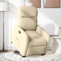 Sillón reclinable elevable de tela color crema by , Armchairs - Ref: Foro24-3302980, Price: 265,49 €, Discount: %