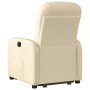 Sillón reclinable elevable de tela color crema by , Armchairs - Ref: Foro24-3302980, Price: 265,49 €, Discount: %