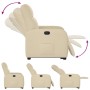 Sillón reclinable elevable de tela color crema by , Armchairs - Ref: Foro24-3302980, Price: 265,49 €, Discount: %