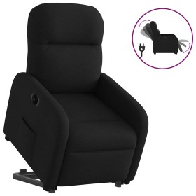 Sillón eléctrico reclinable elevable de tela negro de , Sillones - Ref: Foro24-3302994, Precio: 326,55 €, Descuento: %