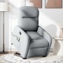 Sillón de masaje reclinable de pie de tela gris claro by , Armchairs - Ref: Foro24-3302982, Price: 266,50 €, Discount: %