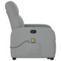 Sillón de masaje reclinable de pie de tela gris claro by , Armchairs - Ref: Foro24-3302982, Price: 266,50 €, Discount: %