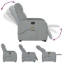 Sillón de masaje reclinable de pie de tela gris claro by , Armchairs - Ref: Foro24-3302982, Price: 266,50 €, Discount: %