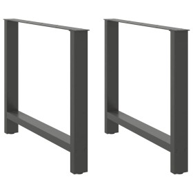 Patas de mesa de centro antracita 2 uds 90x(72-73) cm acero by , Table legs - Ref: Foro24-4013318, Price: 113,97 €, Discount: %