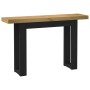 Mesa consola NOAIN patas en U madera maciza pino 120x30x75 cm by , console tables - Ref: Foro24-4100038, Price: 100,90 €, Dis...