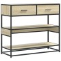 Mesa consola de madera de ingeniería roble Sonoma 90x35x80 cm by , Side tables - Ref: Foro24-849180, Price: 84,69 €, Discount: %