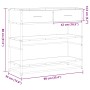 Mesa consola madera de ingeniería gris Sonoma 90x35x80 cm von , Seitentische - Ref: Foro24-849182, Preis: 86,38 €, Rabatt: %