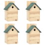 Casa para pájaros 4 unidades madera de abeto 23x19x33 cm by vidaXL, Birdhouses - Ref: Foro24-47248, Price: 62,02 €, Discount: %