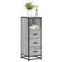 Armario de baño madera contrachapada gris sonoma 35x37,5x100 cm de , Muebles de baño - Ref: Foro24-849252, Precio: 93,74 €, D...