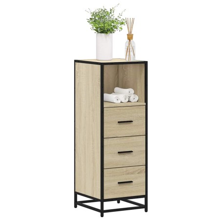 Armario de baño madera contrachapada roble Sonoma 35x37,5x100cm de , Muebles de baño - Ref: Foro24-849250, Precio: 76,12 €, D...
