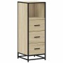 Armario de baño madera contrachapada roble Sonoma 35x37,5x100cm de , Muebles de baño - Ref: Foro24-849250, Precio: 76,12 €, D...
