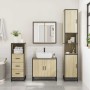 Armario de baño madera contrachapada roble Sonoma 35x37,5x100cm de , Muebles de baño - Ref: Foro24-849250, Precio: 76,12 €, D...