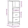 Armario de baño madera contrachapada roble Sonoma 35x37,5x100cm de , Muebles de baño - Ref: Foro24-849250, Precio: 76,12 €, D...