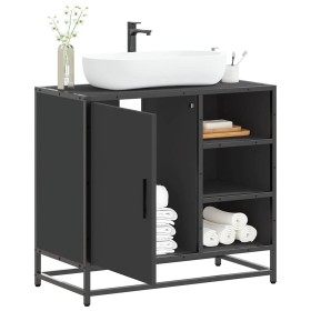 Mueble baño para lavabo madera ingeniería negro 65 x 33 x 60 cm von , Badezimmermöbel - Ref: Foro24-849284, Preis: 81,12 €, R...