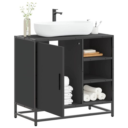 Mueble baño para lavabo madera ingeniería negro 65 x 33 x 60 cm von , Badezimmermöbel - Ref: Foro24-849284, Preis: 81,12 €, R...