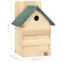 Casa para pájaros 4 unidades madera de abeto 23x19x33 cm de vidaXL, Pajareras - Ref: Foro24-47248, Precio: 61,20 €, Descuento: %