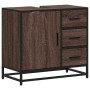 Mueble de lavabo madera de ingeniería roble marrón 65x33x60 cm von , Badezimmermöbel - Ref: Foro24-849278, Preis: 93,41 €, Ra...